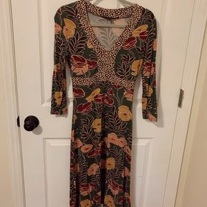 boden green floral dress